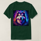 Abstract Alaskan Malamute TShirt (Design voorkant)