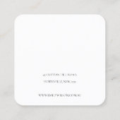 Abstract Alcohol Ink Gold Navy Earning Display Vierkante Visitekaartje (Achterkant)