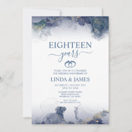 Abstract Alcohol Ink Stain Wedding Anniversary  Kaart