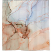 Abstract: Alcoholinkt kunst Douchegordijn (Voorkant)