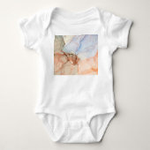Abstract: Alcoholinkt kunst Romper (Voorkant)