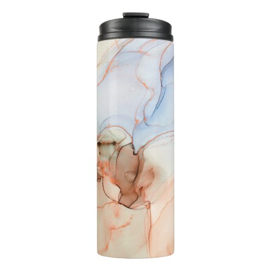 Abstract: Alcoholinkt kunst Thermosbeker (Voorkant)