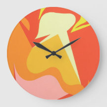 Abstract Alien Radiance Wall Clock