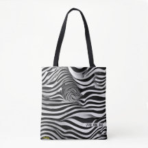 Abstract Alle Zwart & Wit strepen, Schouder Tas