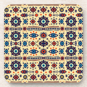 Abstract Alles-Ziende Oog Magisch Patroon Bier Onderzetter