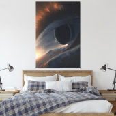 Abstract Allesziend Oog Canvas Afdruk (Insitu (Slaapkamer))