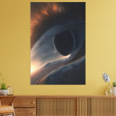 Abstract alziend oog canvas afdruk (Insitu (Woonkamer))