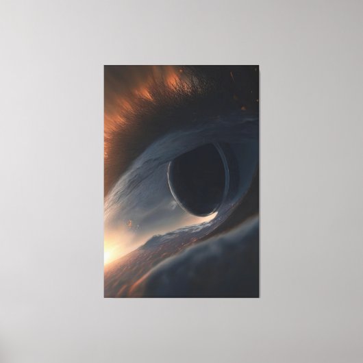 Abstract alziend oog canvas afdruk (Voorkant)