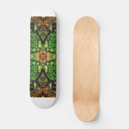 ABSTRACT AMBIDEXTROUS TREE ART #66, PERSOONLIJK SKATEBOARD (Voorkant)
