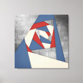 Abstract-Amerika Collage Canvas Afdruk (Voorkant)