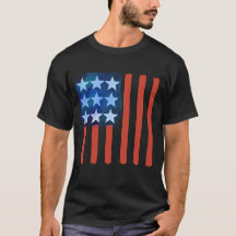 ABSTRACT AMERIKAANS FLAG T-SHIRT
