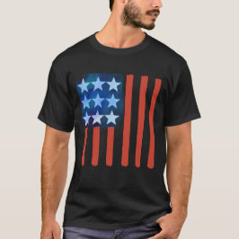 ABSTRACT AMERIKAANS FLAG T-SHIRT