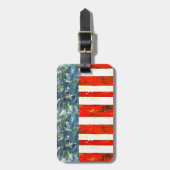 Abstract Amerikaans vlaggenontwerp Bagagelabel (Voorkant verticaal)