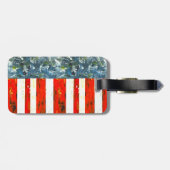Abstract Amerikaans vlaggenontwerp Bagagelabel (Achterkant horizontaal)
