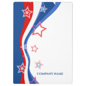 Abstract Amerikaans vlagontwerp Klembord (Achterkant)