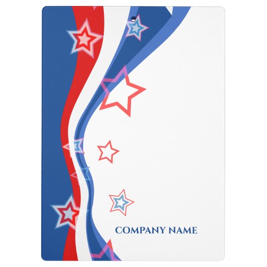 Abstract Amerikaans vlagontwerp Klembord (Achterkant)