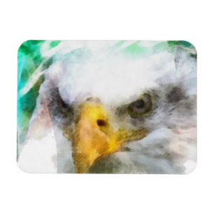 Abstract-Amerikaanse Bald Eagle Magneet
