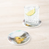 Abstract-Amerikaanse Bald Eagle Zandsteen Onderzetter (Zijkant)