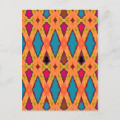 Abstract-Amerikaanse Turquoise Briefkaart (Voorkant)