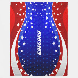 Abstract-Amerikaanse vlaggestars en -strips 2 Fleece Deken