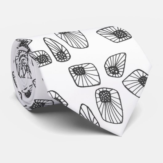 Abstract Amoba-Stropdas Stropdas (Opgerold)