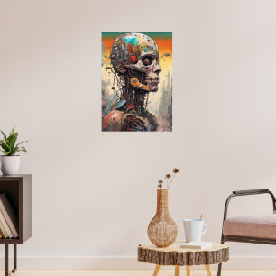 Abstract anatomisch cyborg Poster