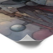 Abstract anatomisch cyborg Poster (Hoek)