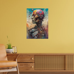 Abstract anatomisch cyborg Poster