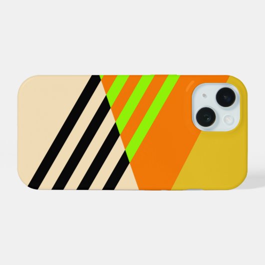 Abstract and Colourful iPhone 15 Case (Achterkant horizontaal)