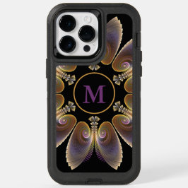 Abstract Angel Wings Mandala Fractal Monogram