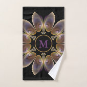 Abstract Angel Wings Mandala Fractal Monogram Bad Handdoek (Handdoek)