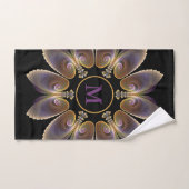 Abstract Angel Wings Mandala Fractal Monogram Bad Handdoek (Handdoek)