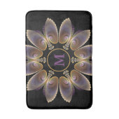 Abstract Angel Wings Mandala Fractal Monogram Badmat (Voorkant Verticaal)