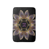 Abstract Angel Wings Mandala Fractal Monogram Badmat (Voorkant Verticaal)