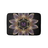 Abstract Angel Wings Mandala Fractal Monogram Badmat (Voorkant)
