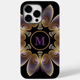 Abstract Angel Wings Mandala Fractal Monogram Case-Mate iPhone 14 Pro Max Hoesje