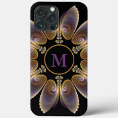 Abstract Angel Wings Mandala Fractal Monogram Case-Mate iPhone Case (Achterkant)