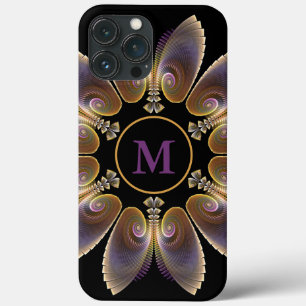 Abstract Angel Wings Mandala Fractal Monogram Case-Mate iPhone Case