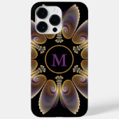 Abstract Angel Wings Mandala Fractal Monogram Case-Mate iPhone Case (Achterkant)