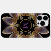 Abstract Angel Wings Mandala Fractal Monogram Case-Mate iPhone Case (Achterkant (horizontaal))