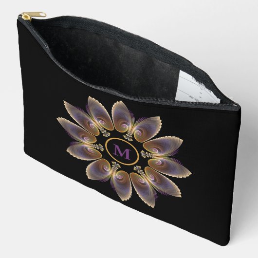 Abstract Angel Wings Mandala Fractal Monogram Etui (Open)