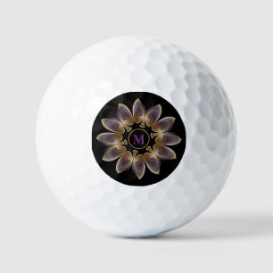 Abstract Angel Wings Mandala Fractal Monogram Golfballen