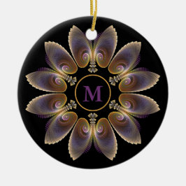 Abstract Angel Wings Mandala Fractal Monogram Keramisch Ornament