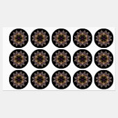 Abstract Angel Wings Mandala Fractal Monogram Labels (Vel)