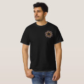 Abstract Angel Wings Mandala Fractal Monogram T-shirt (Voorkant volledig)
