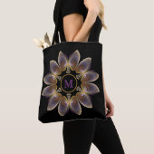 Abstract Angel Wings Mandala Fractal Monogram Tote Bag (Dichtbij)