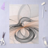 Abstract Anthracite Gray Sienna Modern Fractal Art Tissuepapier (Craft)