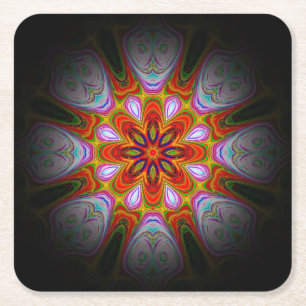 Abstract Antiek Art-18434 Kartonnen Onderzetters