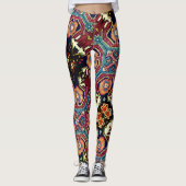 Abstract Antiek-Oriental Rug Design Leggings (Voorkant)