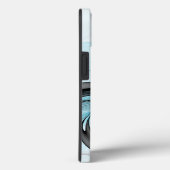 Abstract Antraciet Grijs Blauw Moderne Fractale Ku Case-Mate iPhone Case (Achterkant / Rechts)